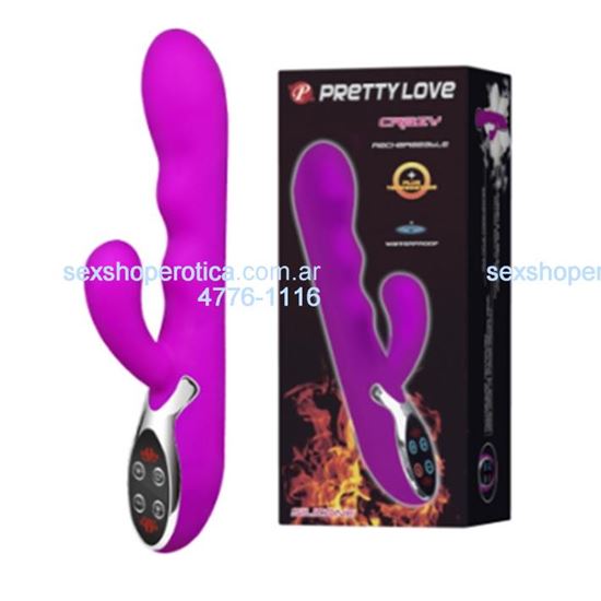 Vibrador 2 motores, toma 45 grados de temperatura. Recarga  USB